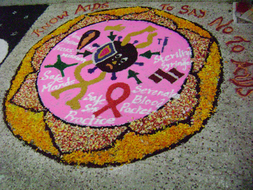 save earth rangoli