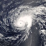 Eye of Hurricane Bertha